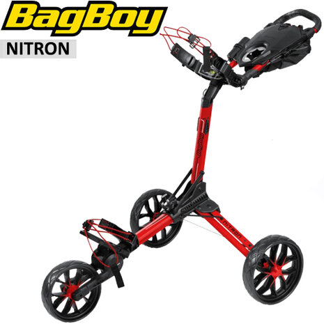 BagBoy Nitron Golftrolley, rood/zwart