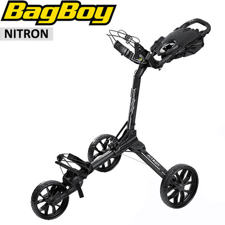 BagBoy Nitron Golftrolley, mat zwart