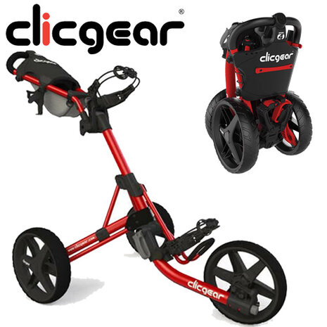 Clicgear 4.0 Golftrolley, rood